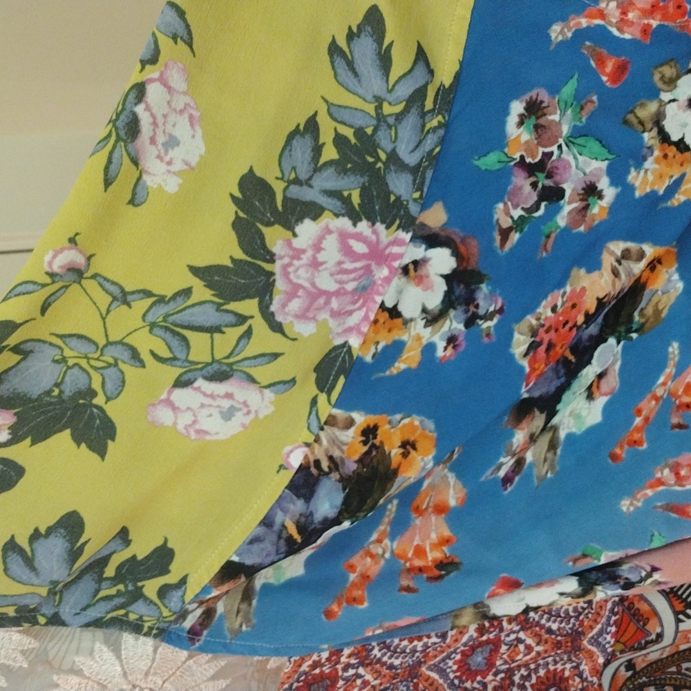 Multi Colored Patchwork Pattern Kimono Jacket - image 4